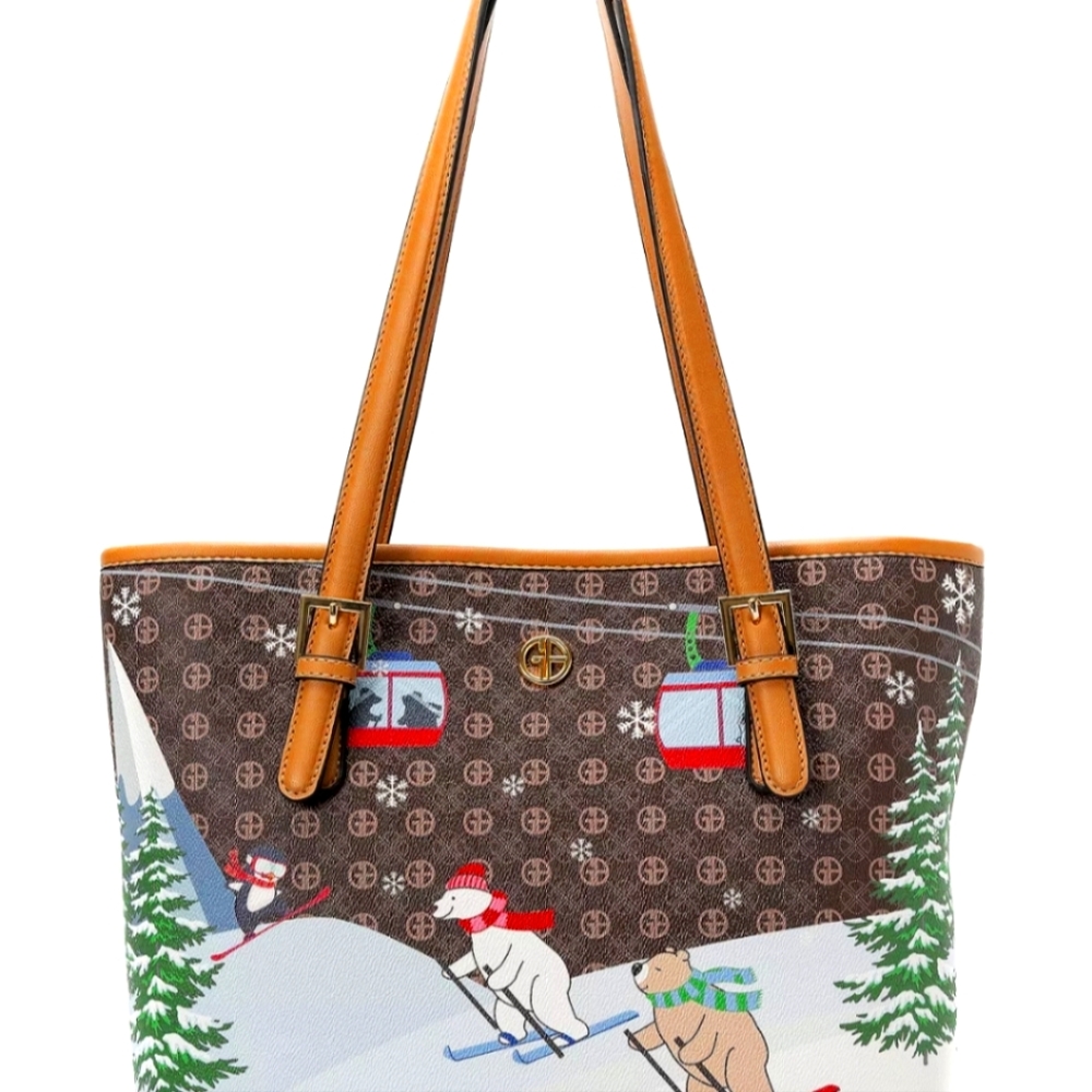 Sledding Bears Tote Created 